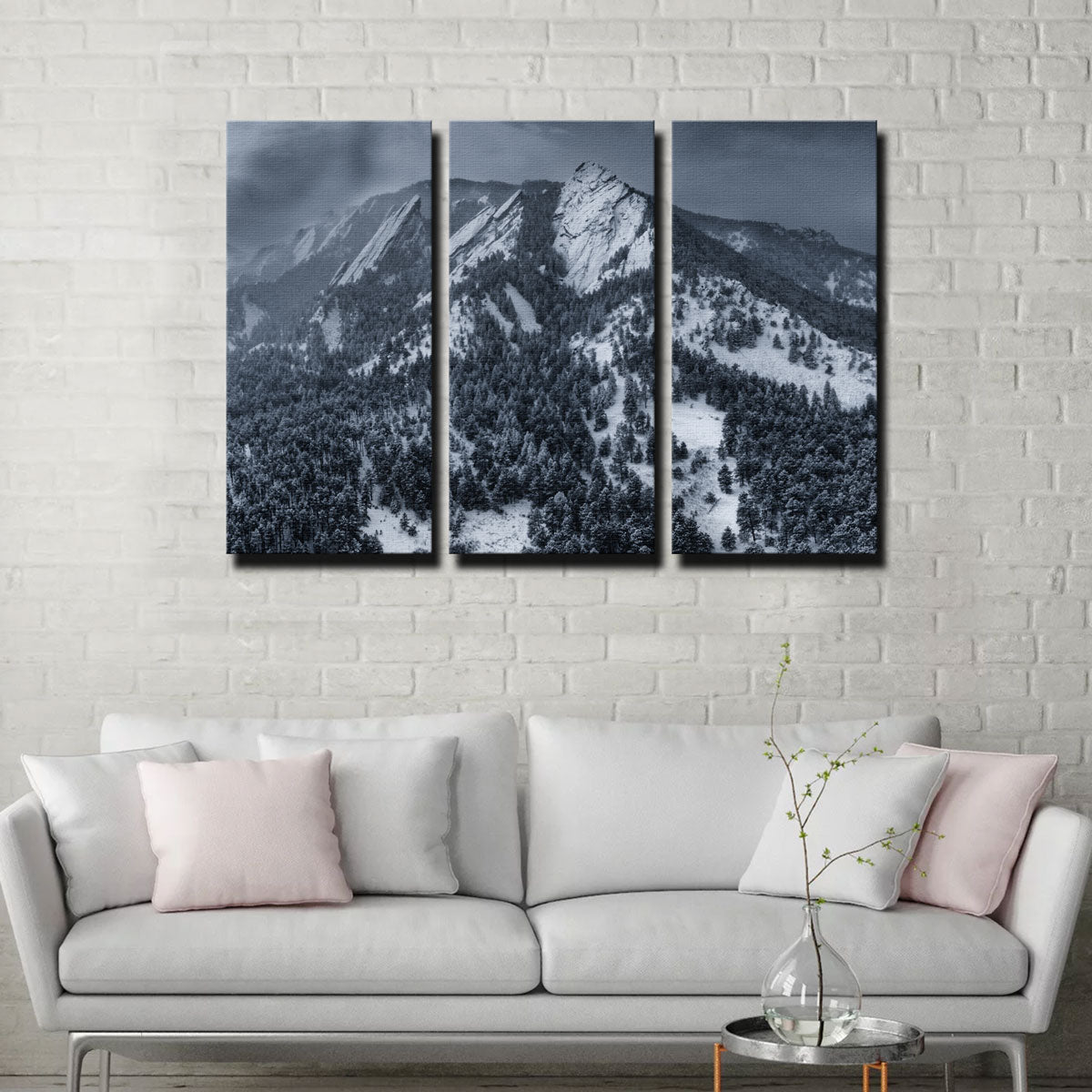 Breathtaking Snow On The Flatirons Wall Art for Stunning Home Decor