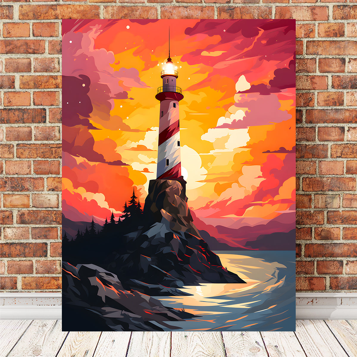 Argentina - The Enchanting Lighthouse at the End of the World Wall Art for Stunning Home Decor