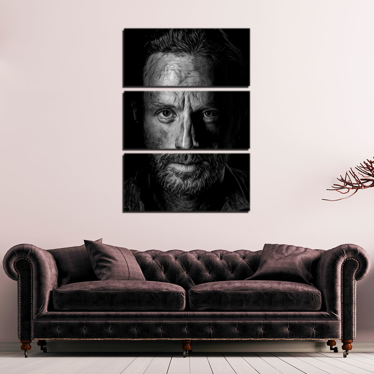 The Walking Dead Portrait Wall Art - High - Quality Museum Canvas