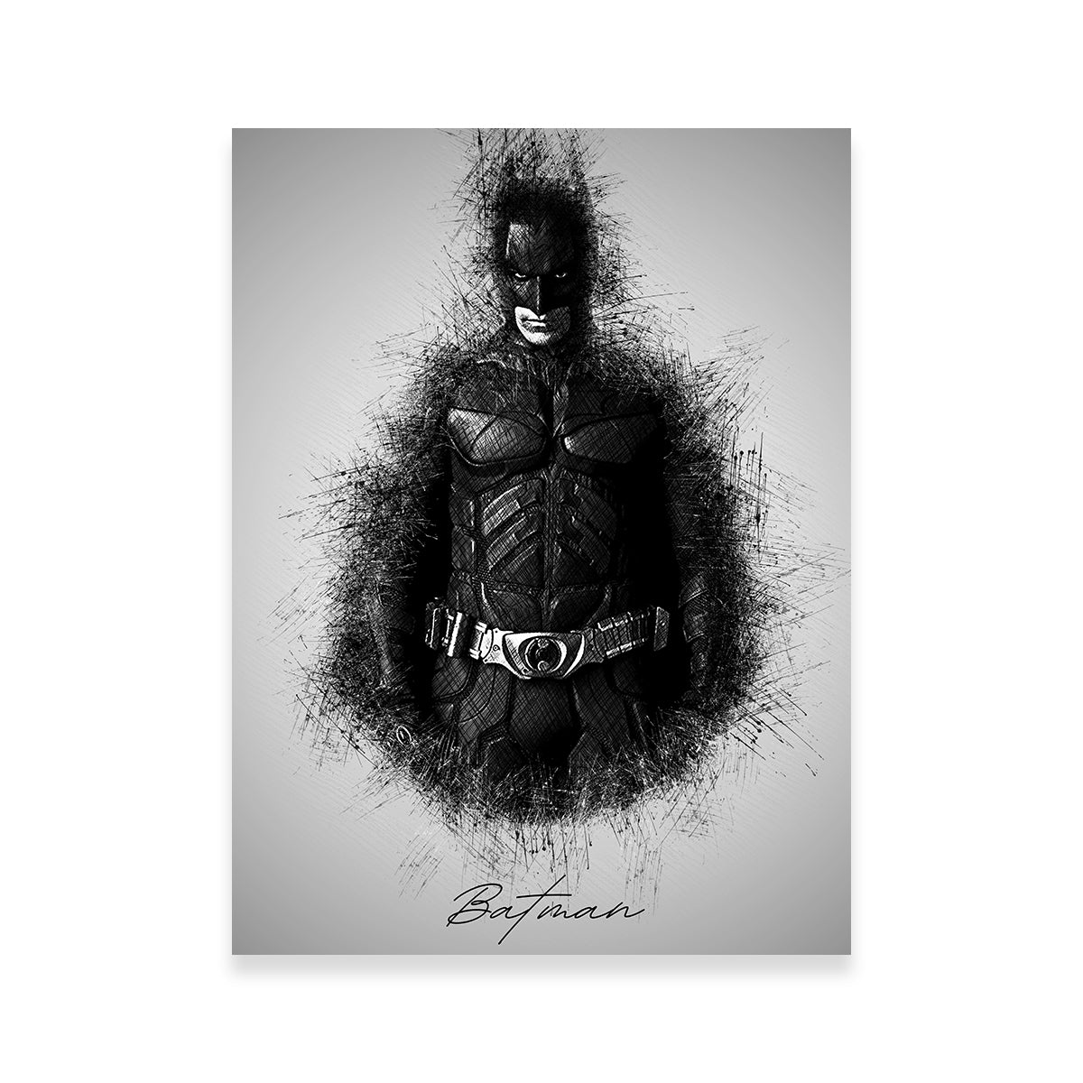 Stunning Batman Sketch Wall Art for Your Home Decor
