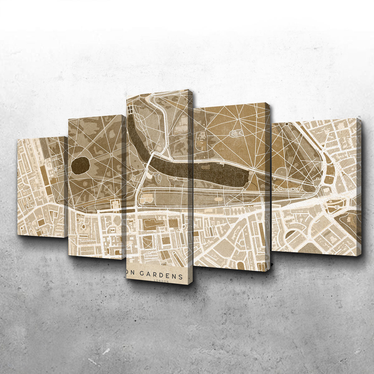Exquisite Hyde Park Map Wall Art by Blursbyai
