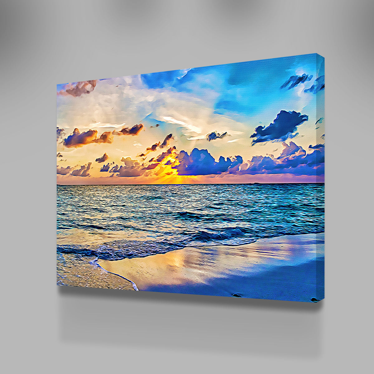 Stunning Azure Sunset Wall Art by Denise Dundon