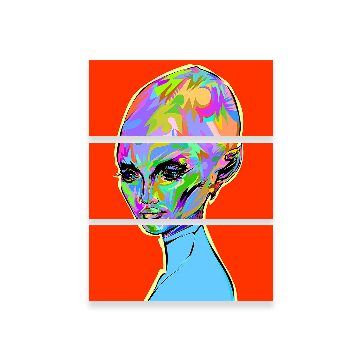 Alien Woman 2 Stunning Wall Art - Sustainable & High - Quality
