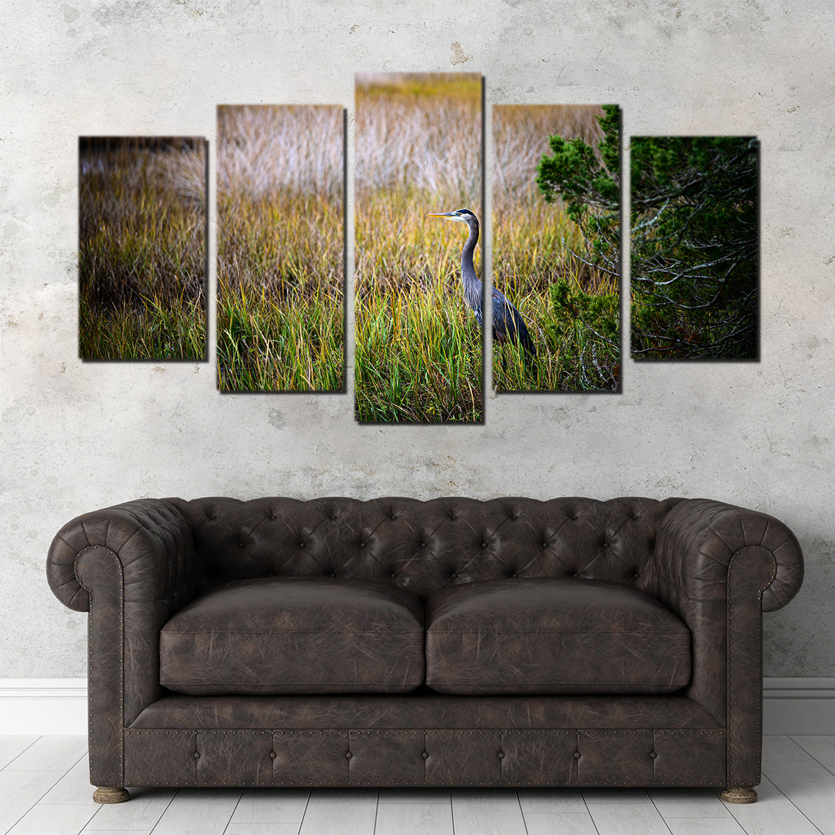 Stunning Heron Jekyll Island Wall Art by Barry Pack