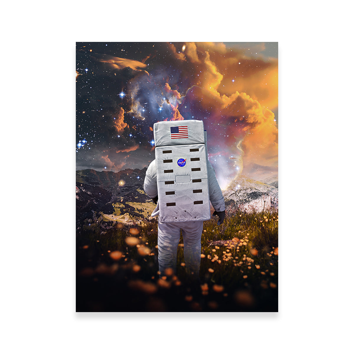 Stunning Astro Flower Canvas Art for Striking Wall Decor