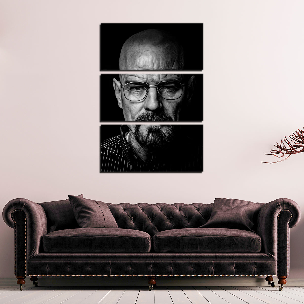 Stunning Portrait Breaking Bad Wall Art for Your Home Decor
