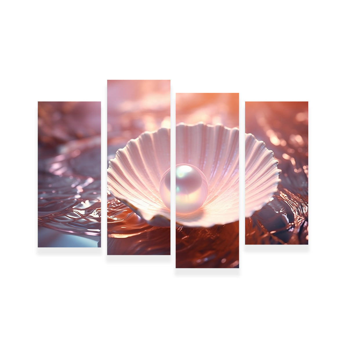Exquisite Pearl & Seashell Art Prints on Museum Quality Canvas