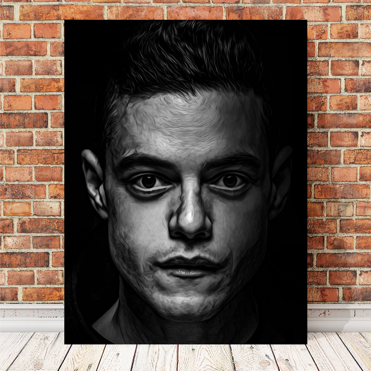 Stunning Portrait of Mr Robot Wall Art by George Sorin