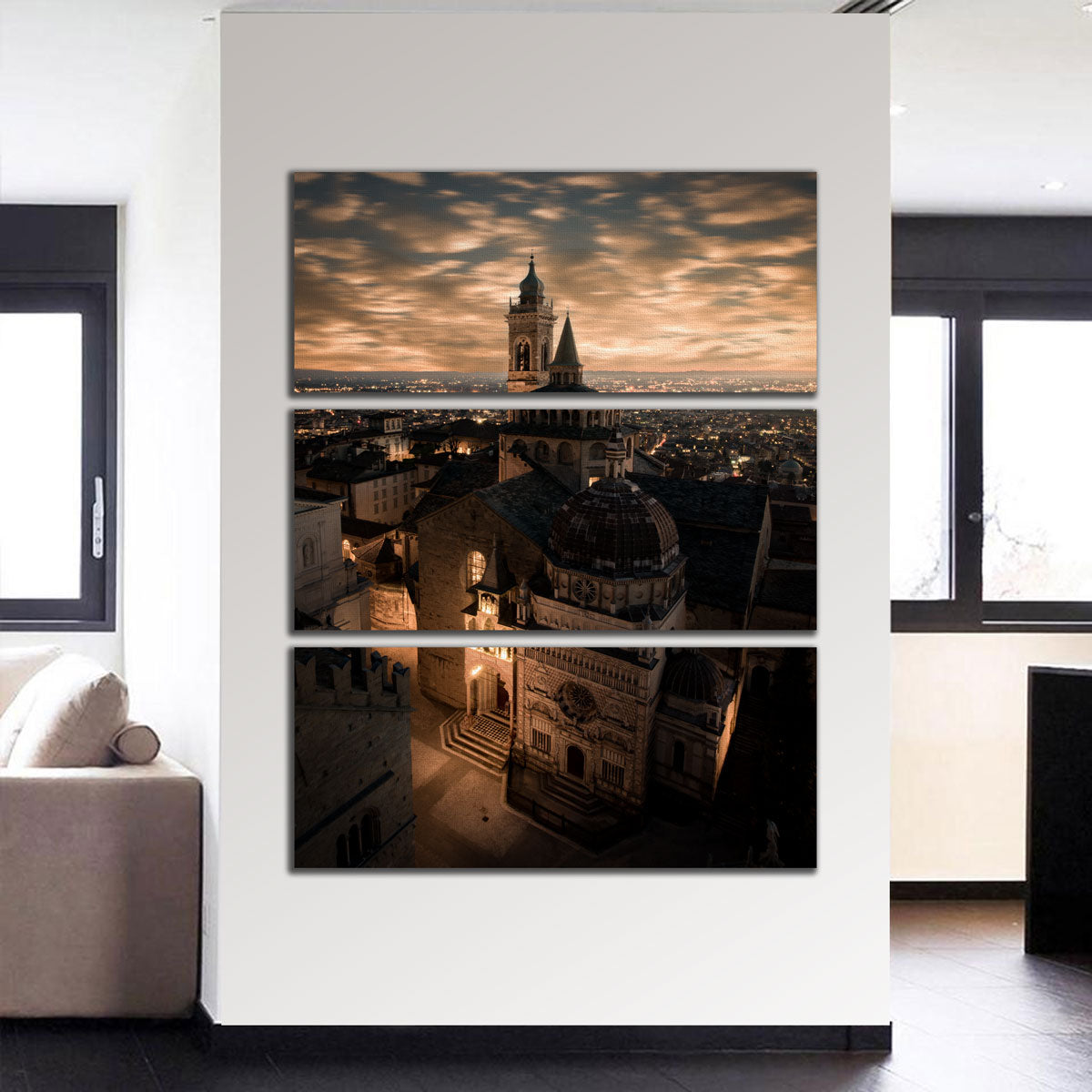 Exquisite Bergamo Alta Wall Art by Enzo Romano