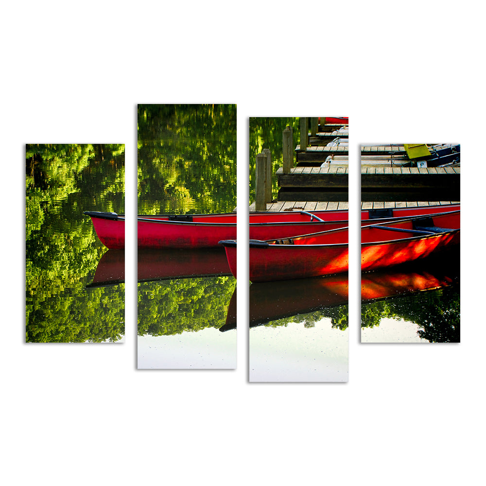 Exquisite Canoes at Devil's Den State Park Wall Art for Your Home Decor