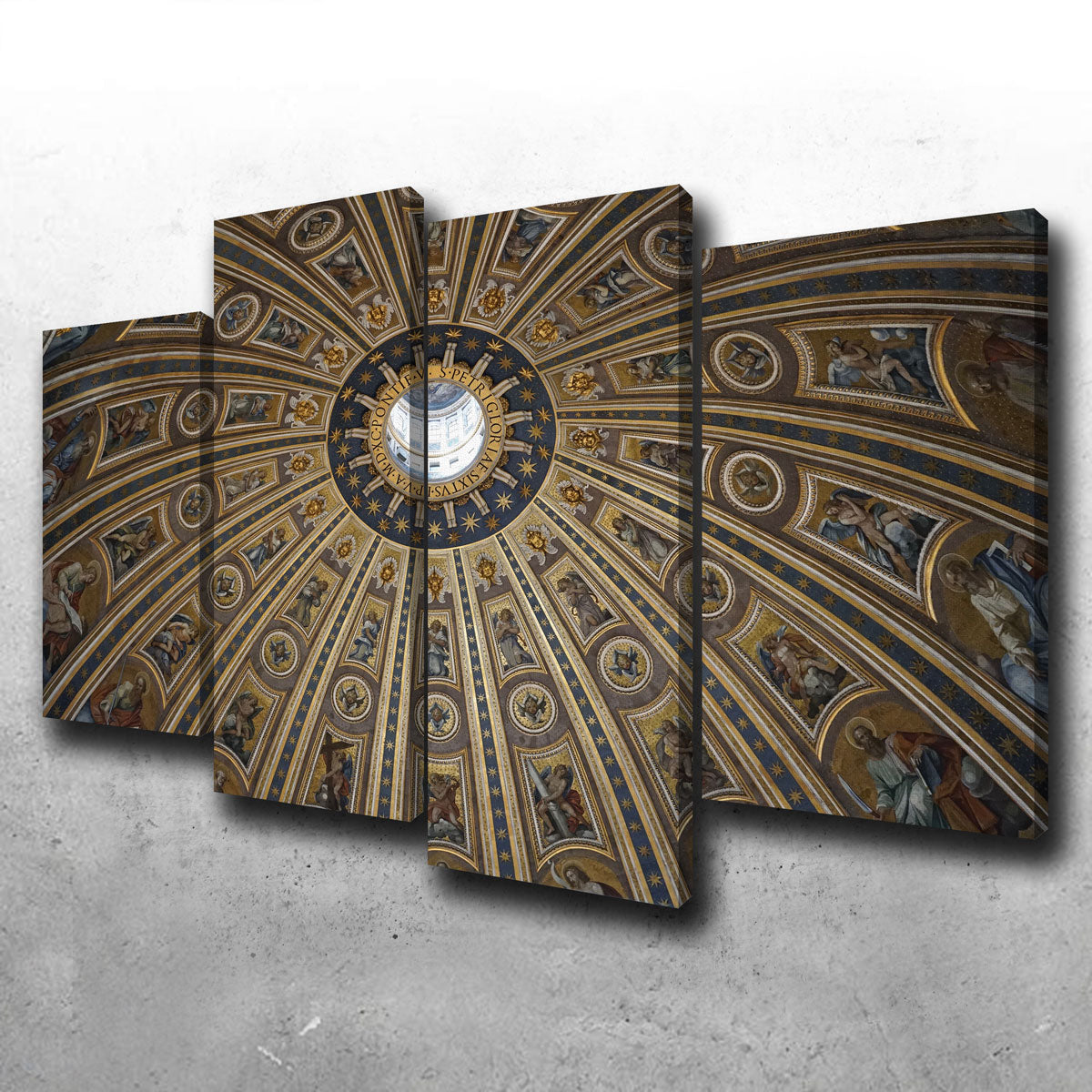 Exquisite St. Peter's Basilica Ceiling Wall Art from Vatican City