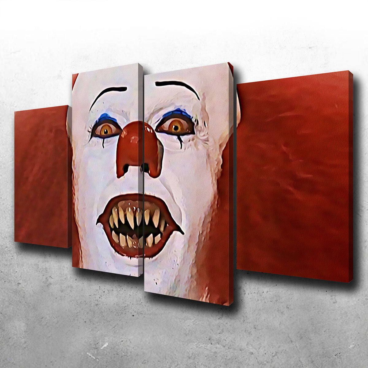 Eye - Catching Pennywise Close - up Wall Art for Your Space
