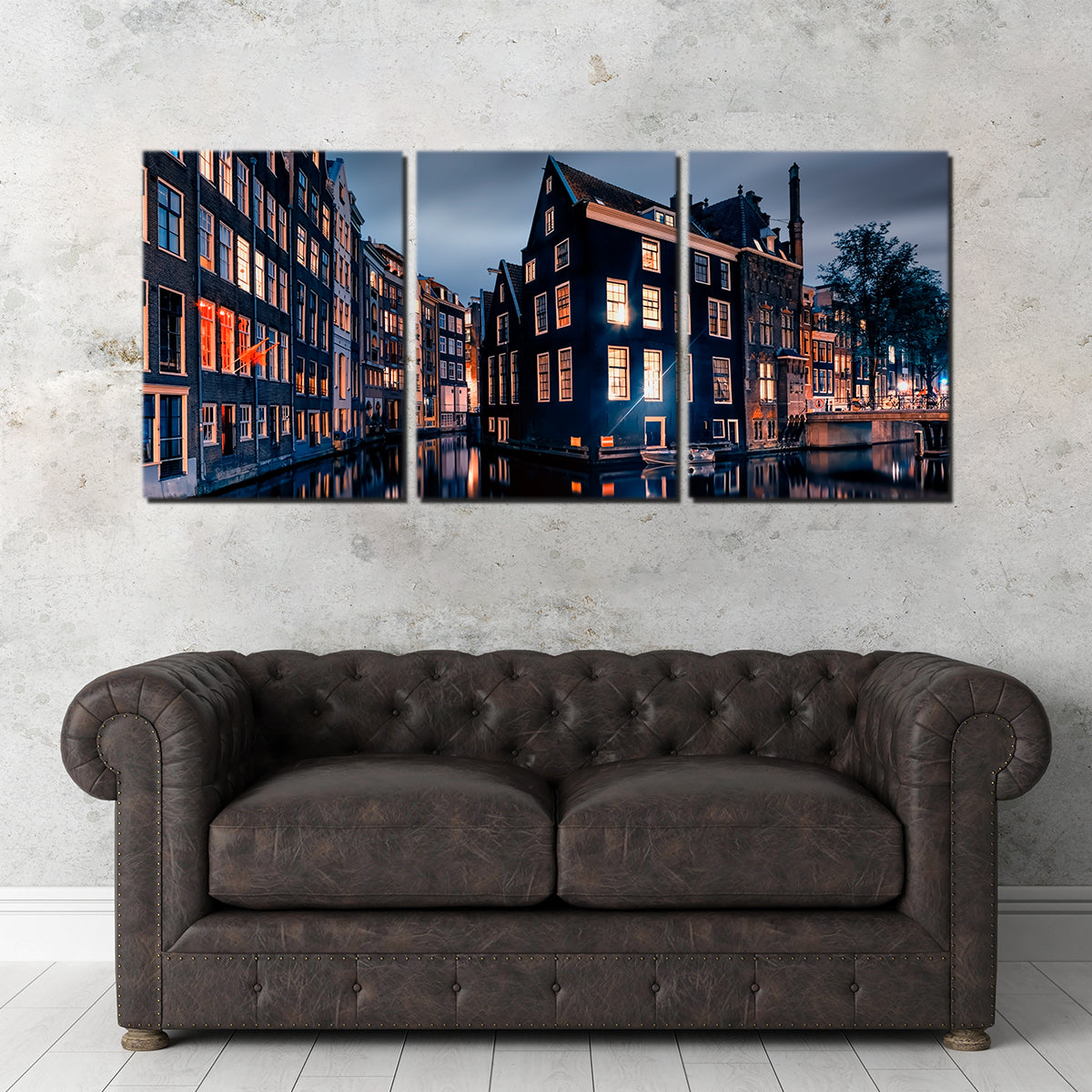 Enchanting Amsterdam By Night Wall Art for Stunning Home Decor