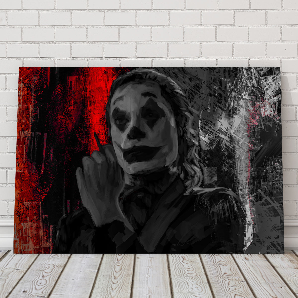 Eye - Catching Smoking Joker Wall Art by Andy Brackpool