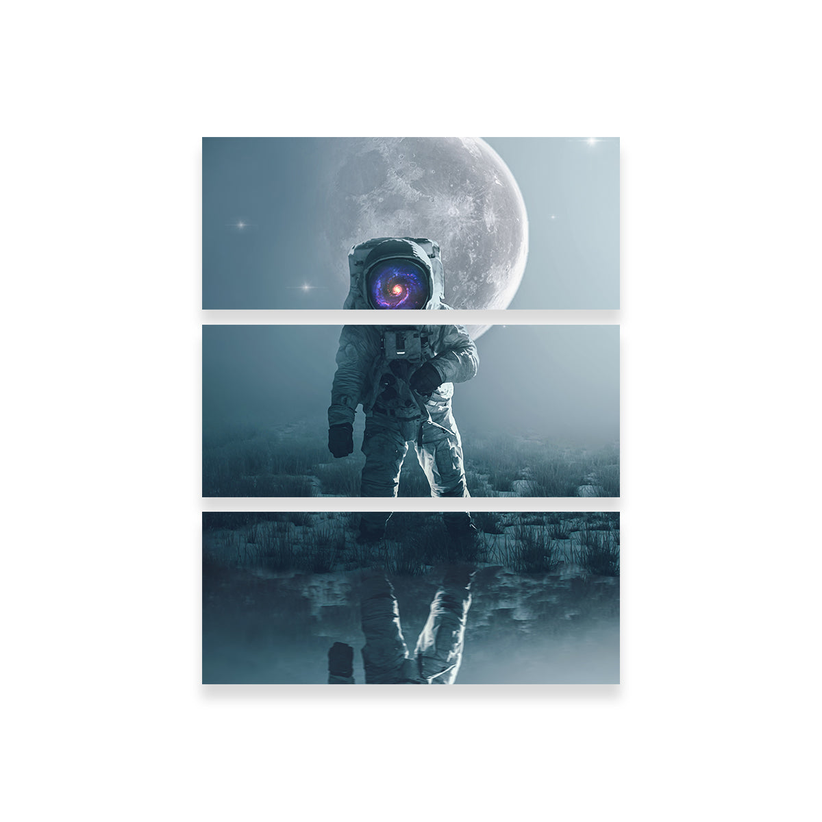 Stunning Astronaut Alone Wall Art by George Sorin