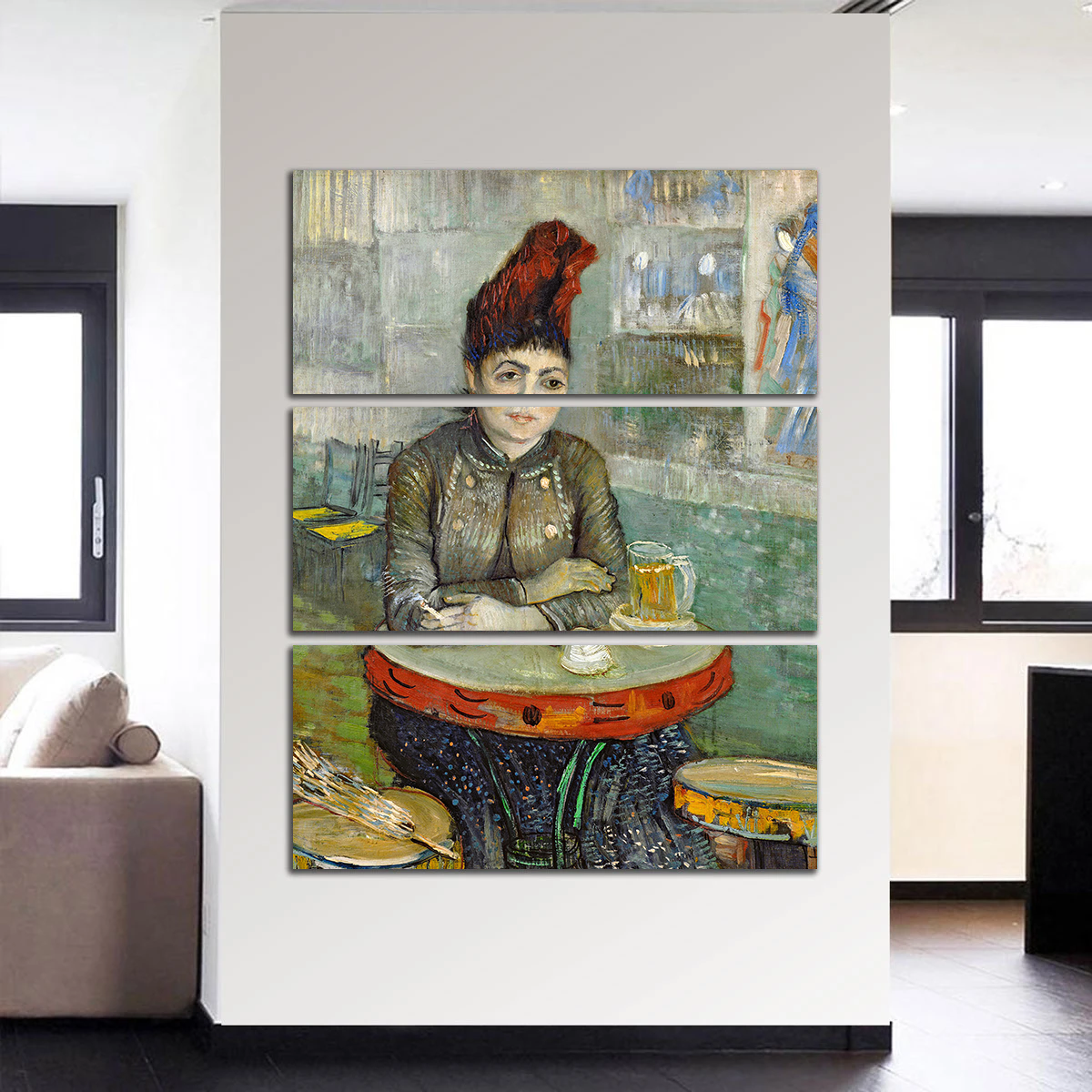 Agostina Segatori in Le Tambourin Stunning Wall Art by Vincent van Gogh