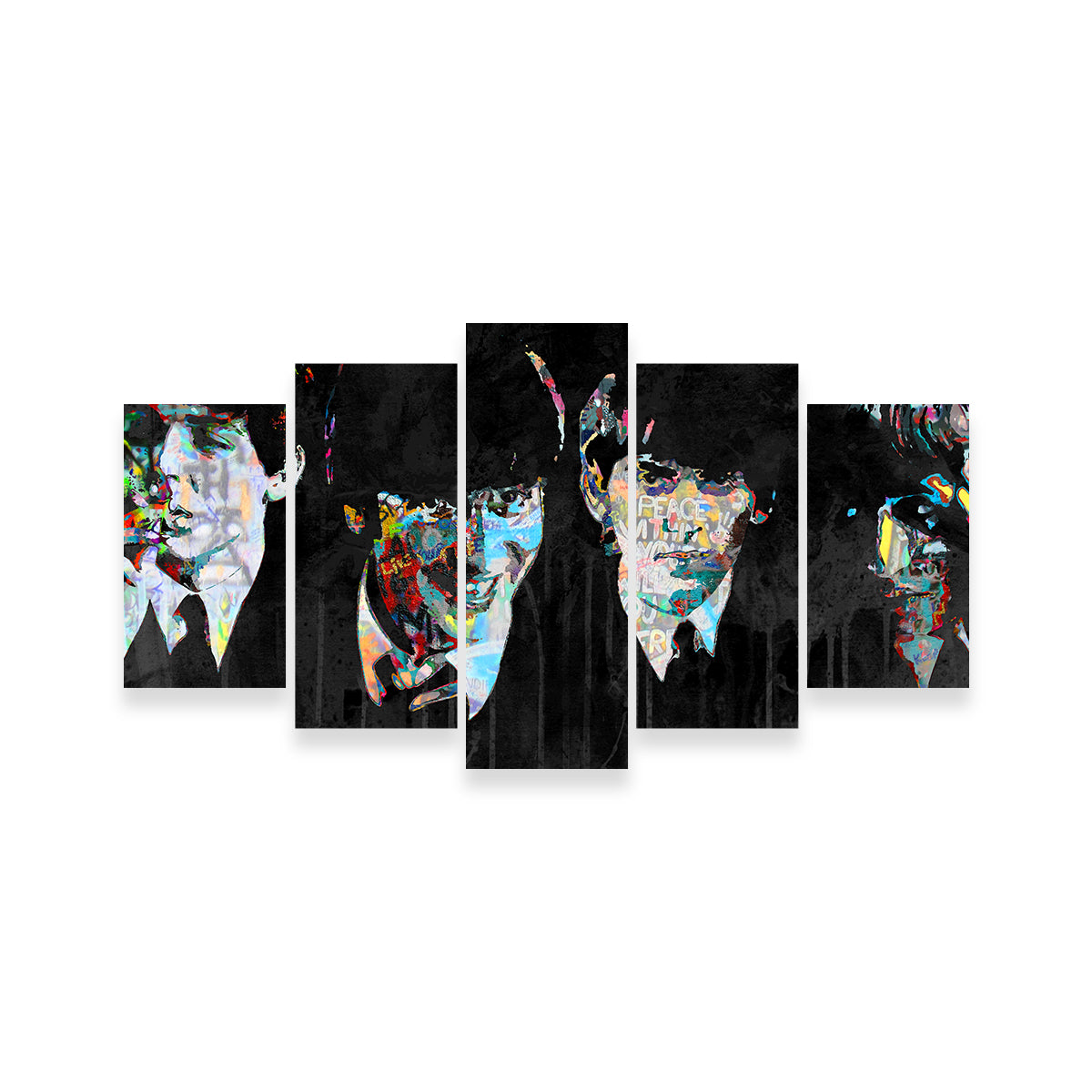 Beatles Peace Within Wall Art - Museum-Quality Handmade Canvas by Stephen Chambers