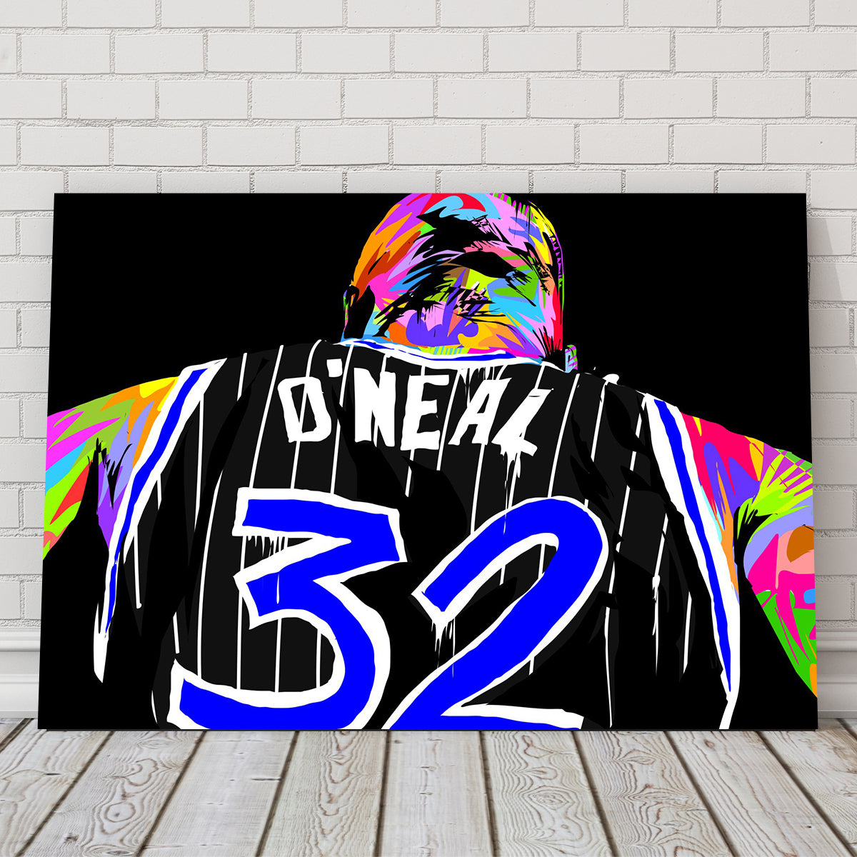 Shaq Wall Art - Premium Handmade Canvas with Sustainable Pine Frames