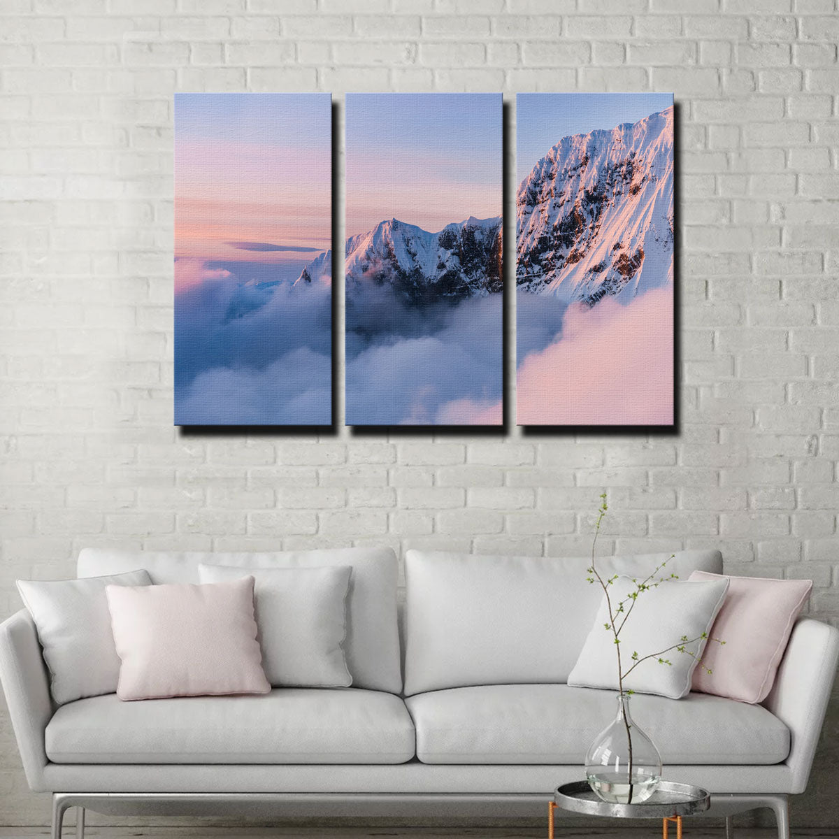 Exquisite Snowy Peaks Wall Art by Lucas Moore
