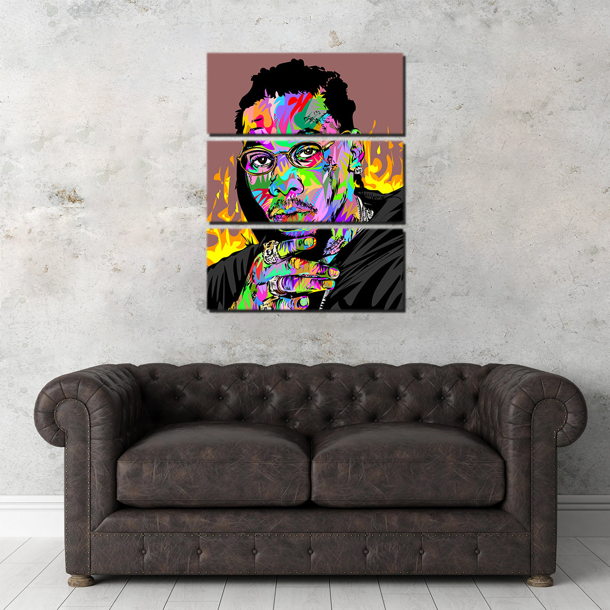 Stylish Offset Wall Art for Modern Interiors