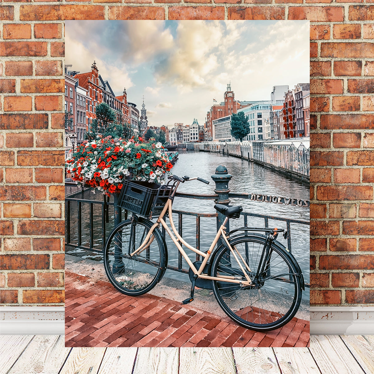 Stunning Amsterdam Canal Wall Art by Manjik Pictures