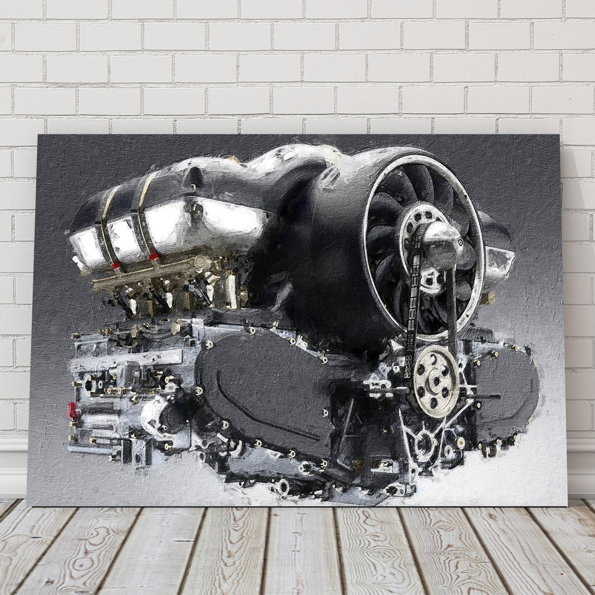 Stunning Porsche 911 Engine Wall Art by Stephen Chambers