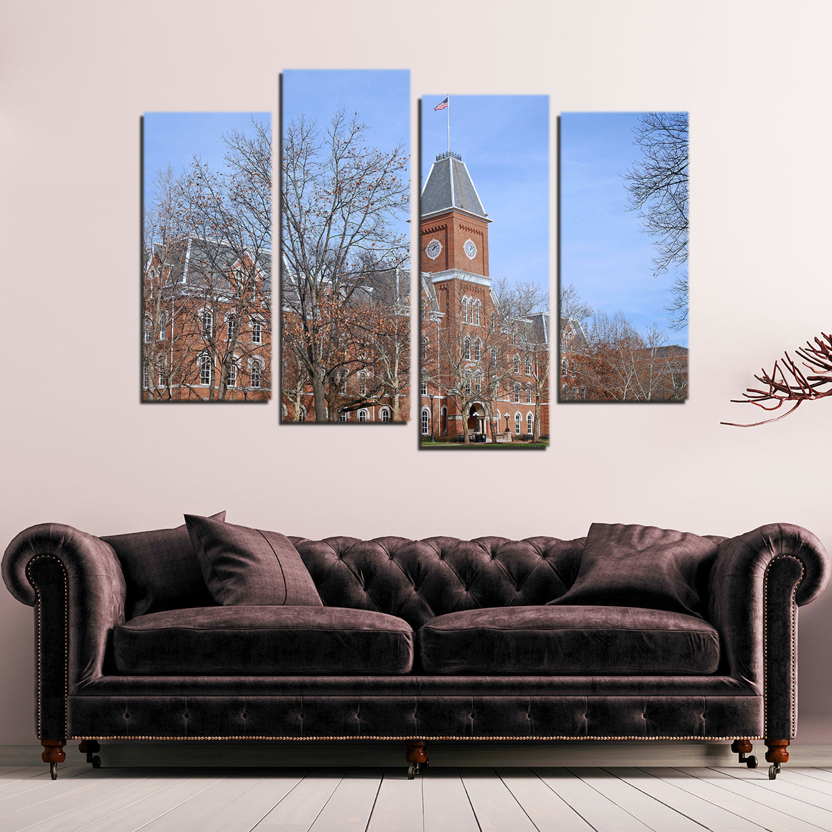Exquisite Ohio State University Hall Wall Art - Museum Quality Canvas Print