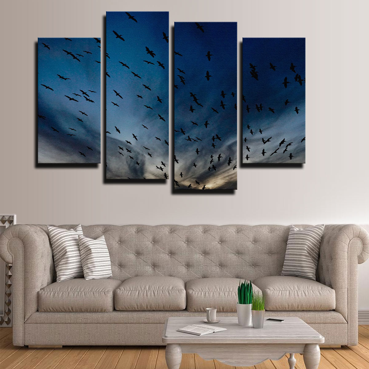 Stunning Pelican Migration Louisiana Wall Art by David Campbell
