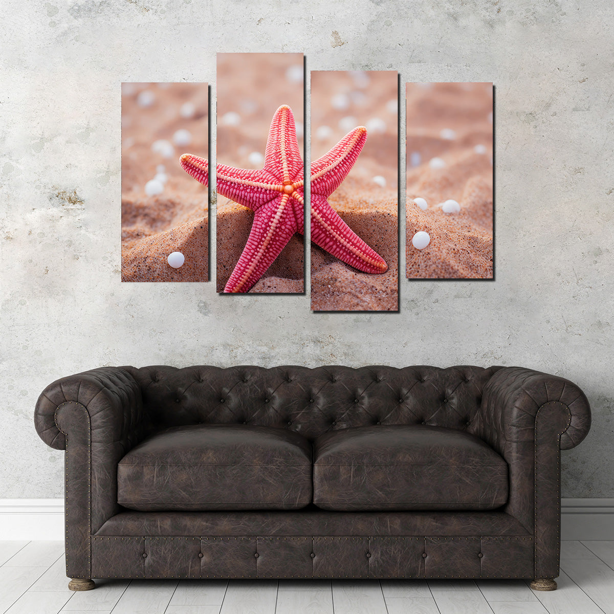 Gorgeous Pink Star Fish Canvas Print