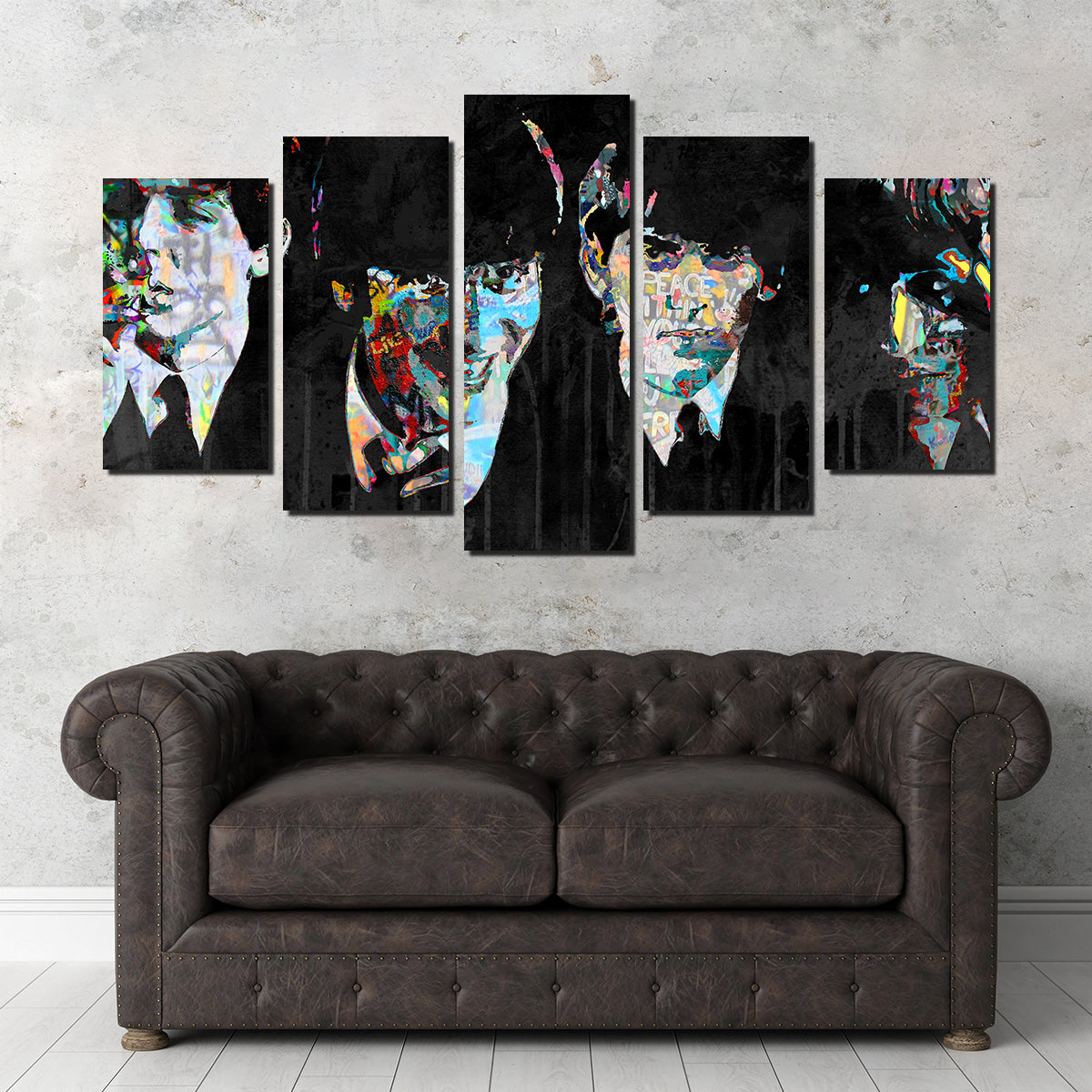 Beatles Peace Within Wall Art - Museum-Quality Handmade Canvas by Stephen Chambers