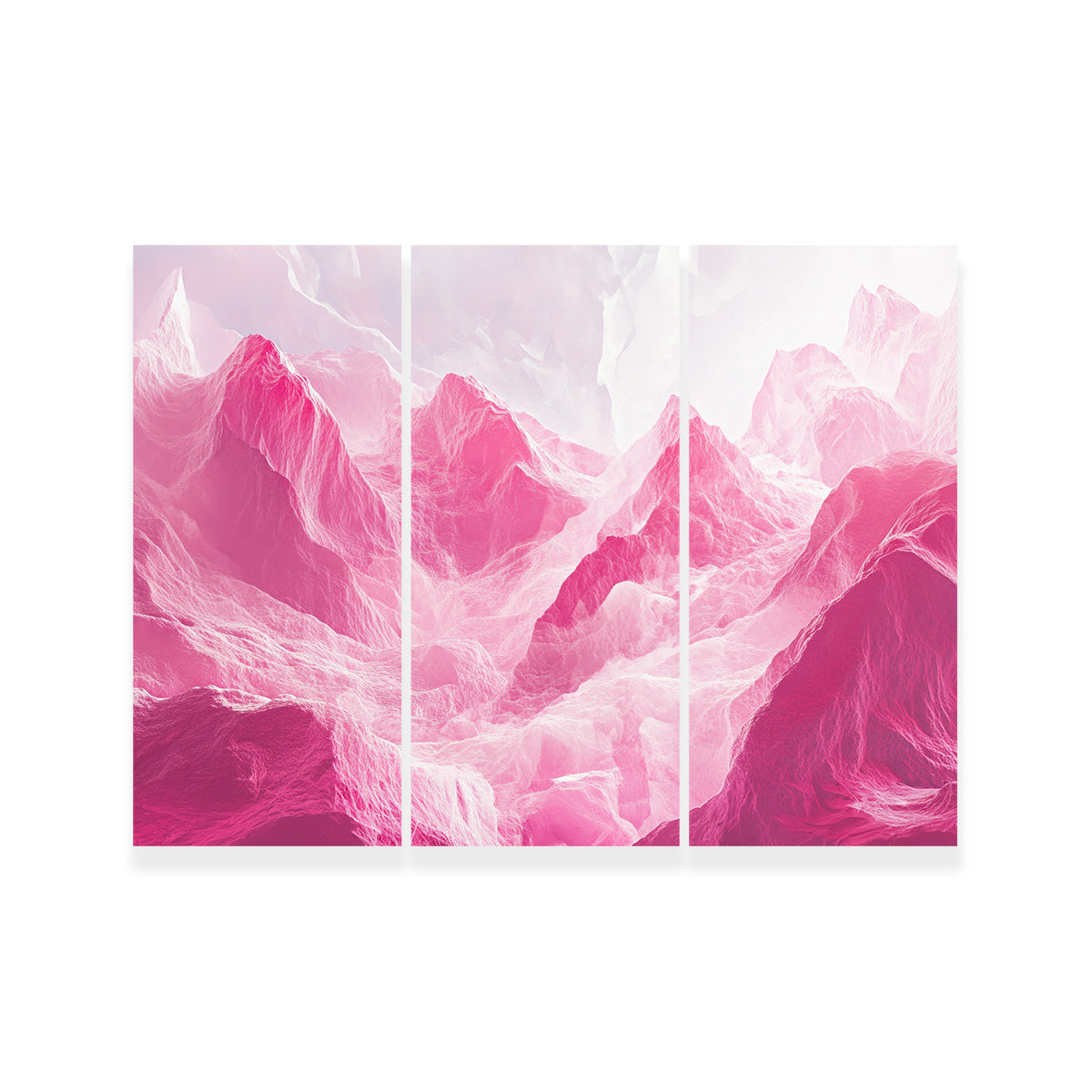 Stunning Pink Mountains Wall Art