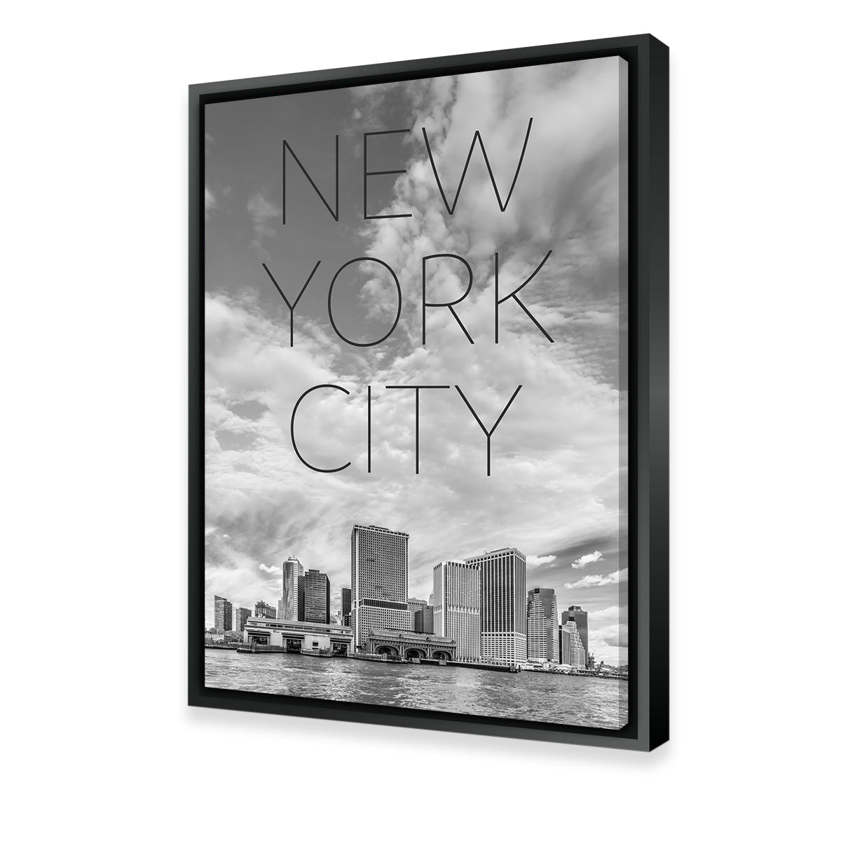 Stunning NYC Manhattan Bridge Text & Skyline Wall Art by Melanie Viola