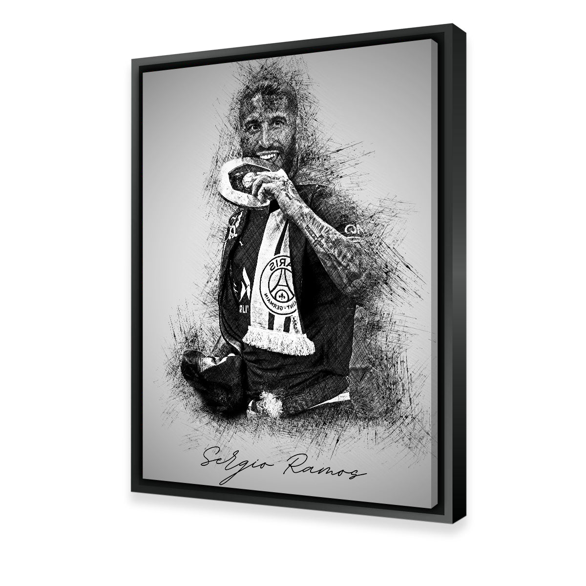 Stunning Sergio Ramos 2 Wall Art by Albi Art