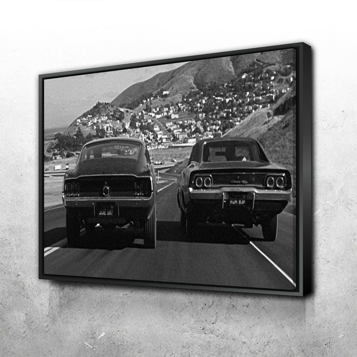Stunning Car Chase Bullitt Wall Art for Your Home Decor