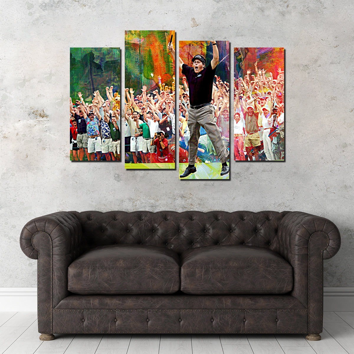 Exquisite Phil Mickelson Art Prints on Museum-Quality Canvas