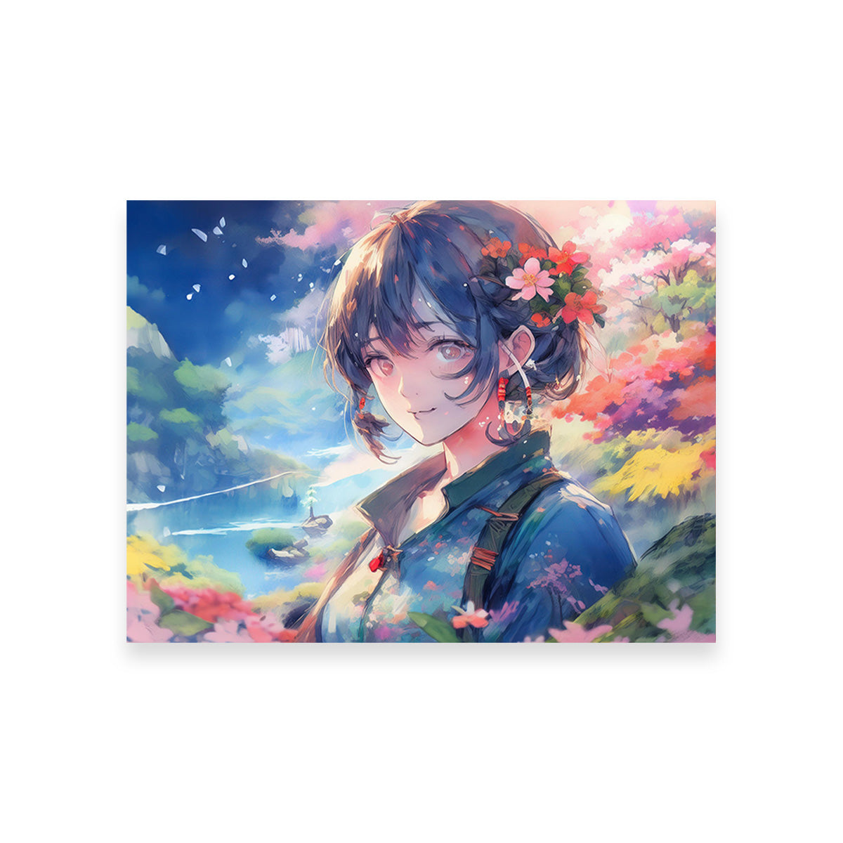 Exquisite Anime Lady Canvas Print