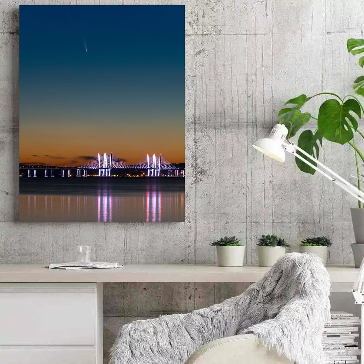 Stunning Neowise Comet Wall Art by Dennis Maida