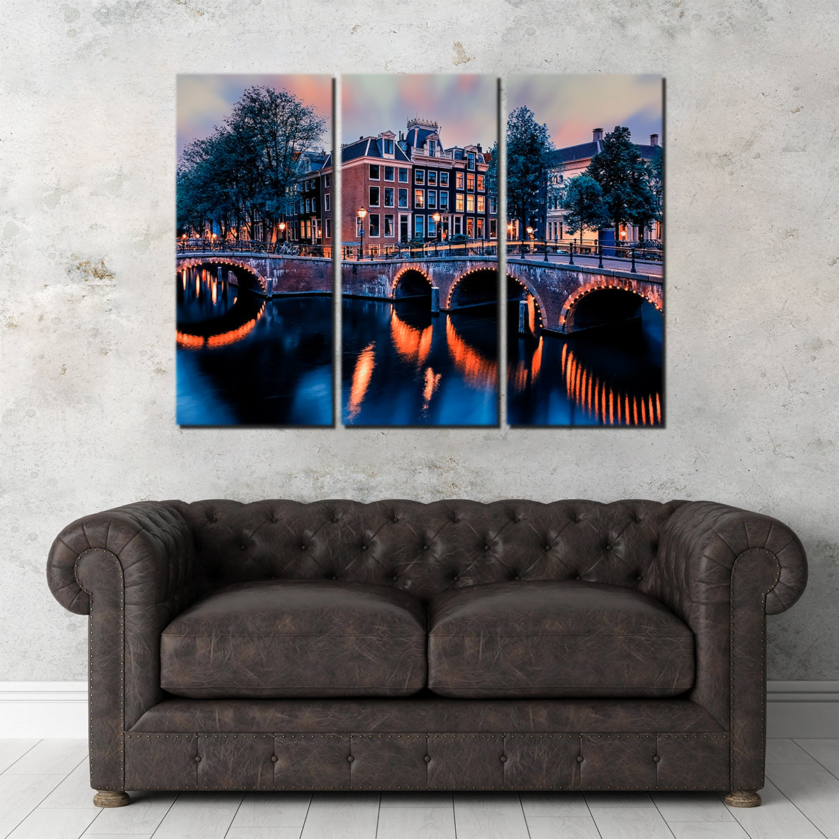 Gorgeous Amsterdam Sunset Wall Art - Ideal Decor for Any Space