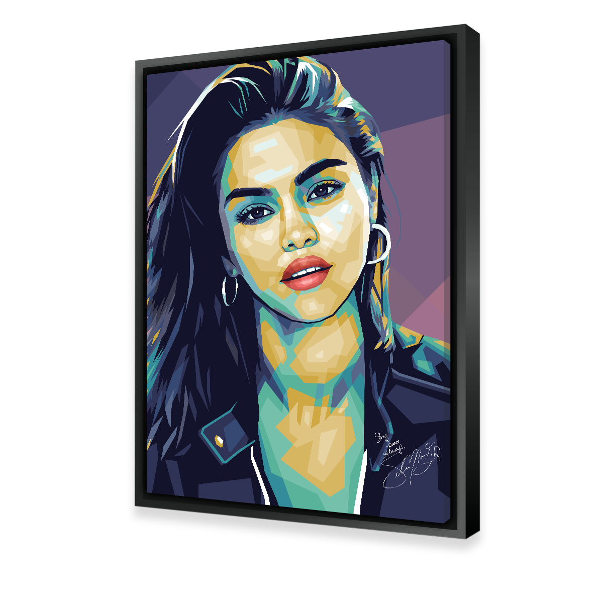 Selena Wall Art - Premium Handmade Canvas by Ralph & Laura Design