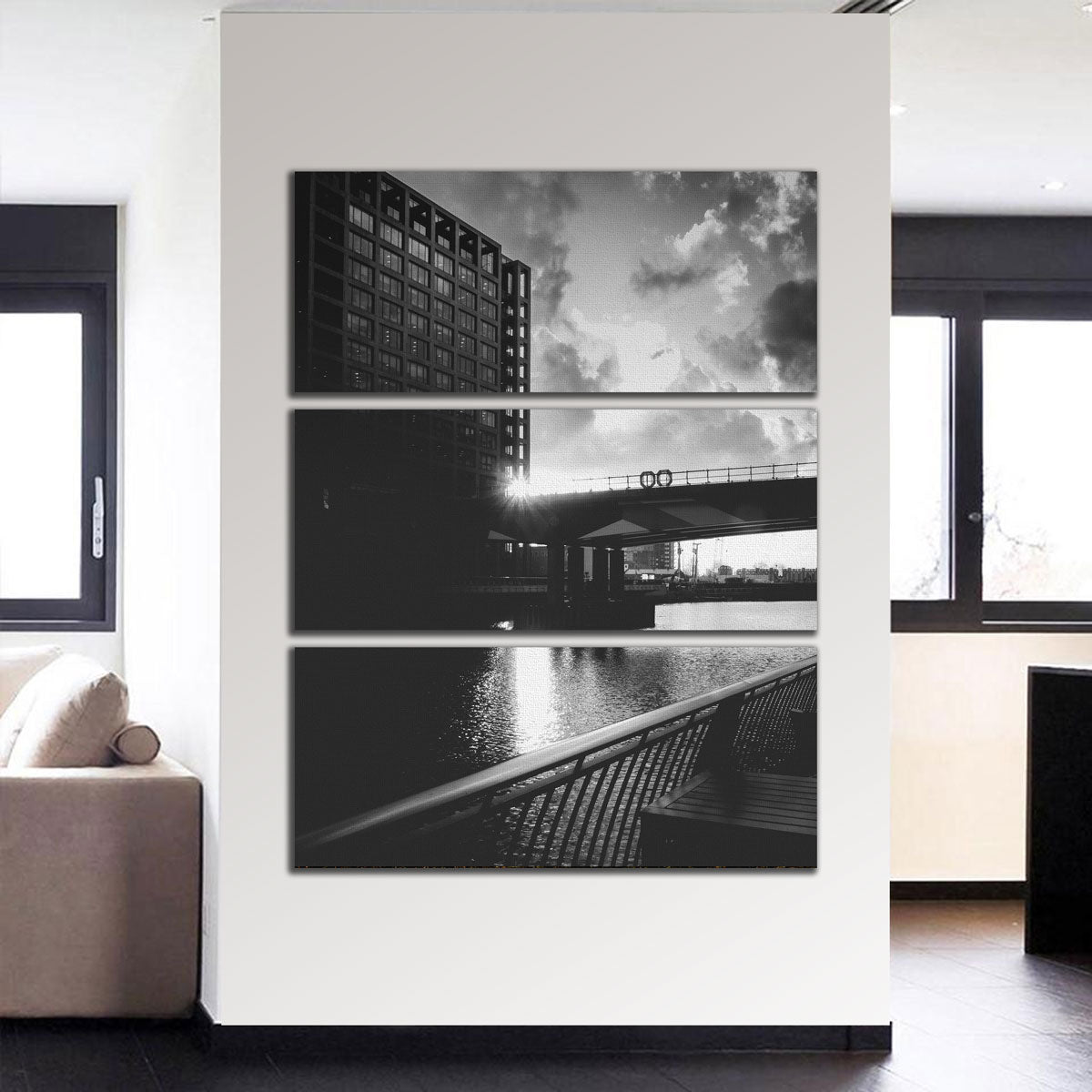 Stunning Canary Wharf Wall Art by Mike Cotton