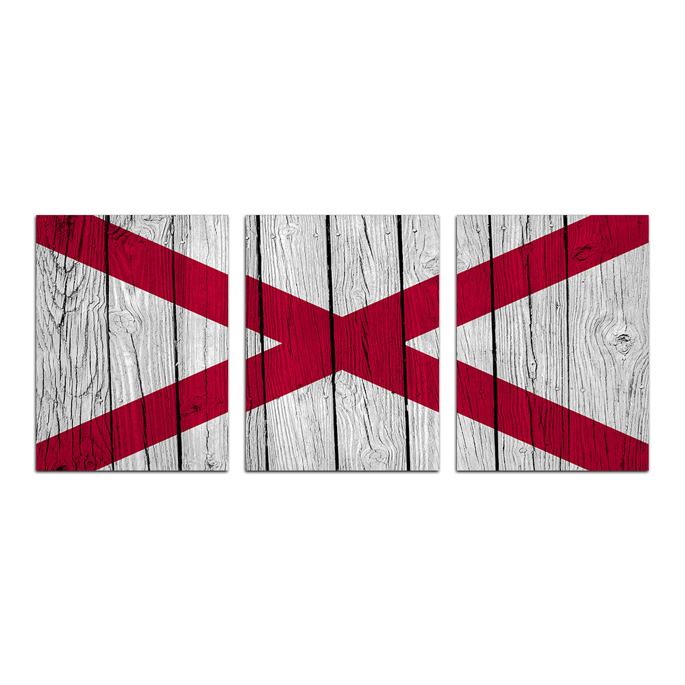 Eye - Catching Alabama State Flag Wall Art for Your Home Decor