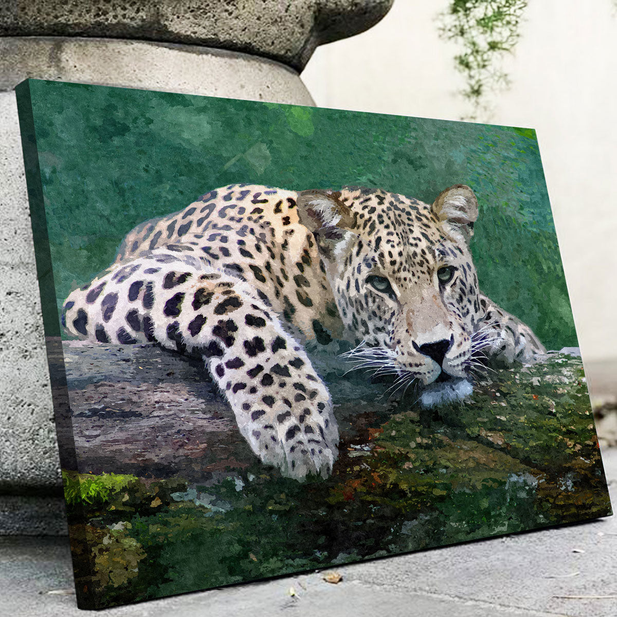 Exquisite Snow Leopard Wall Art by Denise Dundon