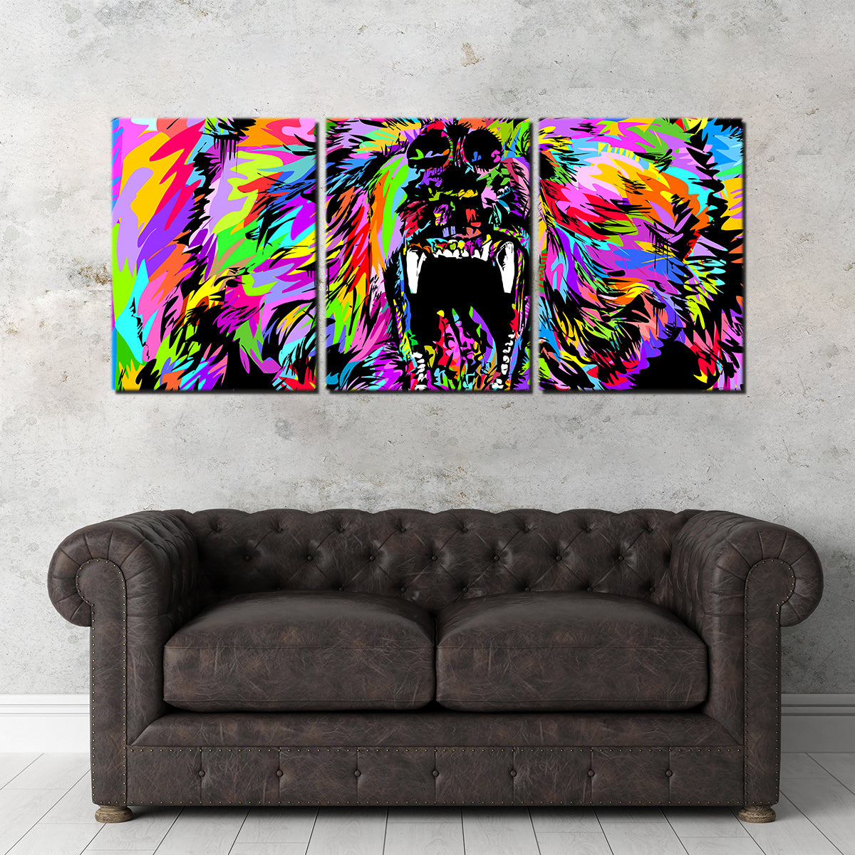 Bear Drome Wall Art - Handmade Sustainable Canvas Print
