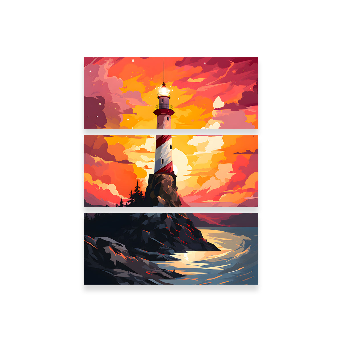 Argentina - The Enchanting Lighthouse at the End of the World Wall Art for Stunning Home Decor