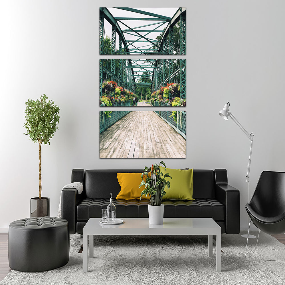 Stunning Old Drake Hill Flower Bridge Wall Art for Home Decor