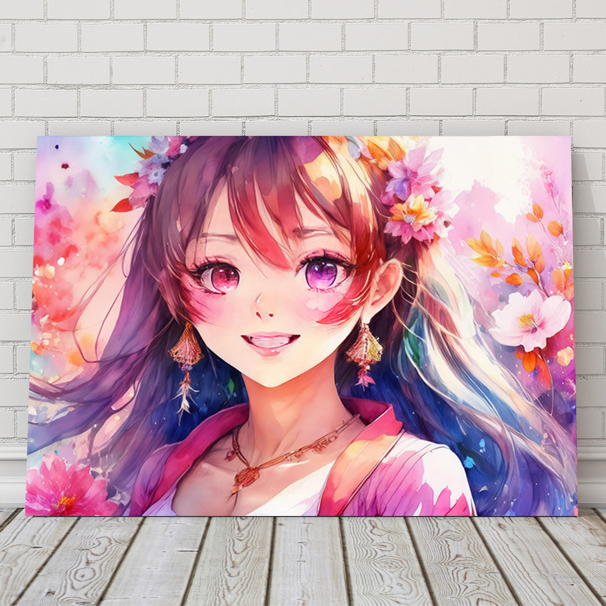 Stunning Anime Girl Wall Art Print