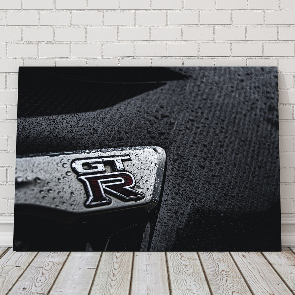 Stunning Nissan GTR Rain Drops Wall Art for Your Home Decor