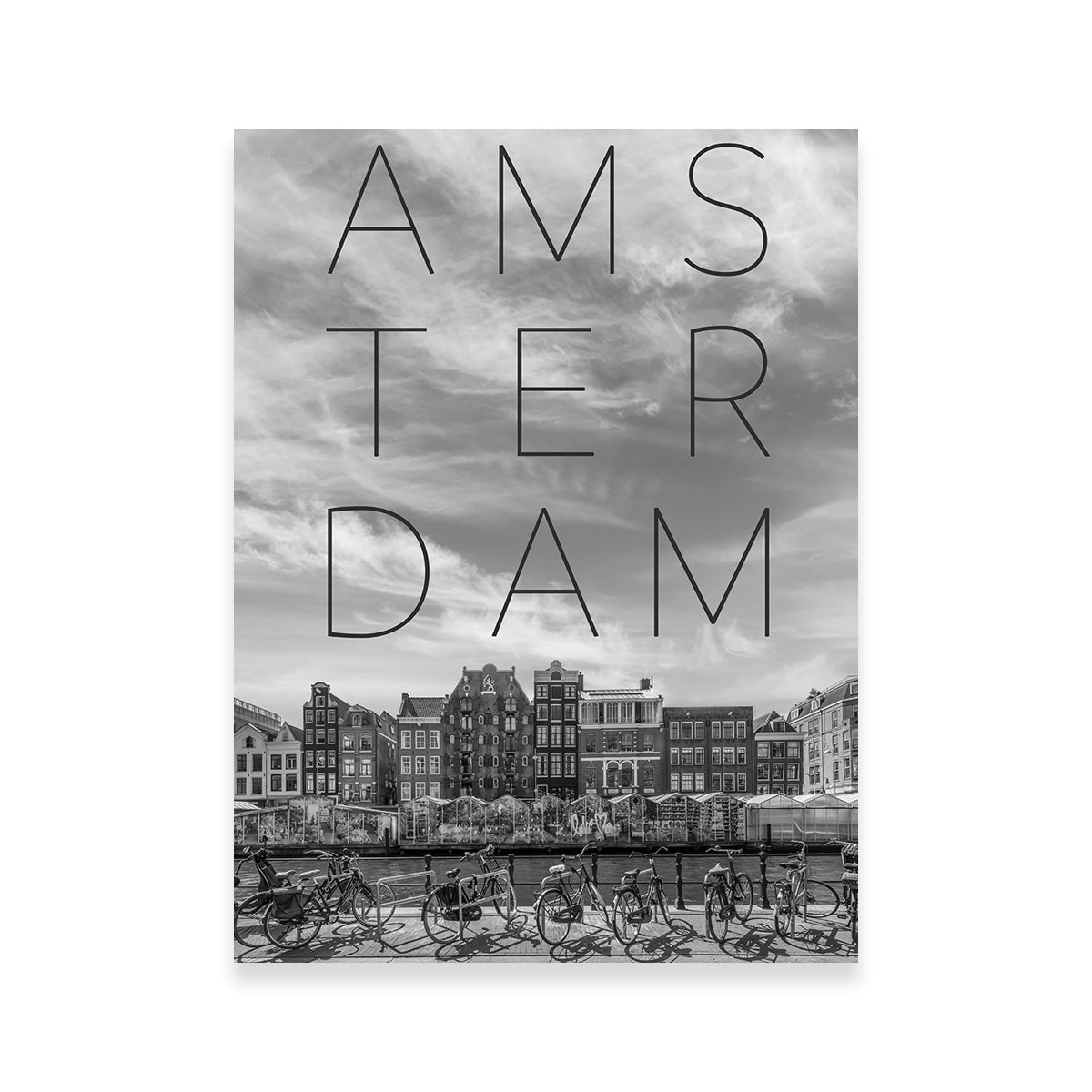 Stunning Amsterdam Singel Canal With Flower Market Wall Art by Melanie Viola