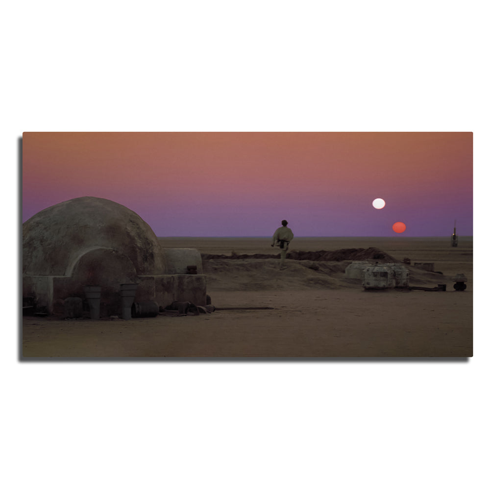 Breathtaking Binary Sunset Panoramic Wall Art for Stunning Home Decor