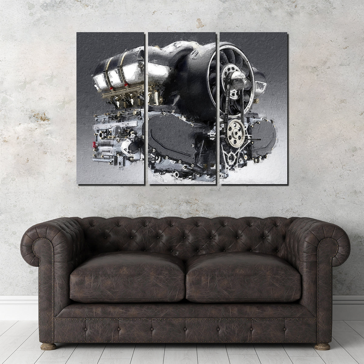 Stunning Porsche 911 Engine Wall Art by Stephen Chambers